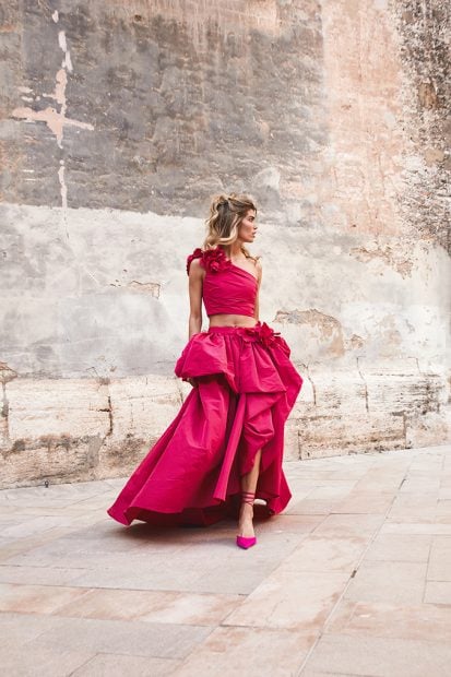 Clon del vestido de Cara Delevingne en dise&ntilde;o de dos piezas. / Hortensia Maeso