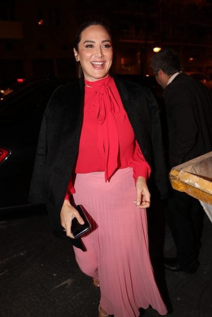 Tamara Falc&oacute; llegando al cumplea&ntilde;os de su hermano Julio Jos&eacute; Iglesias. / Gtres