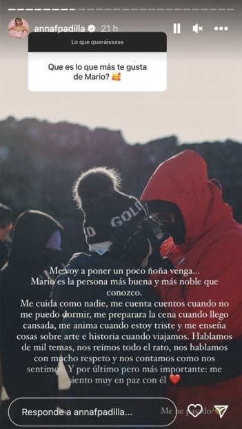 Storie de Anna Ferrer. / Instagram