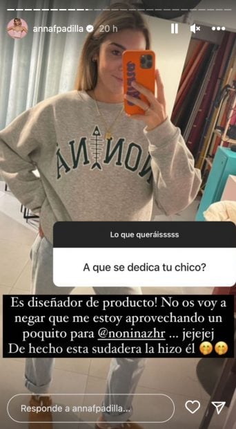 Storie de Anna Ferrer. / Instagram
