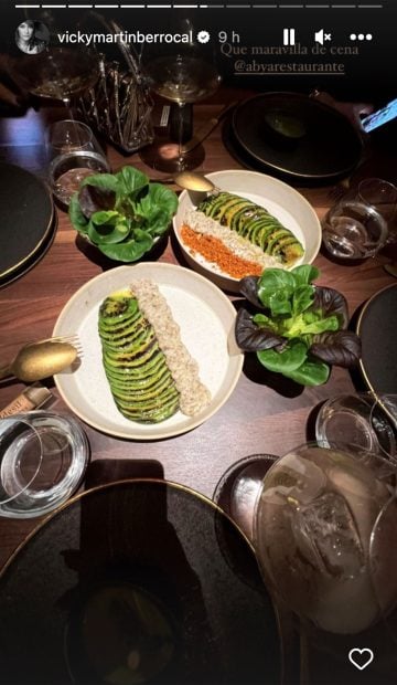 Storie de Vicky Mart&iacute;n Berrocal. / Instagram