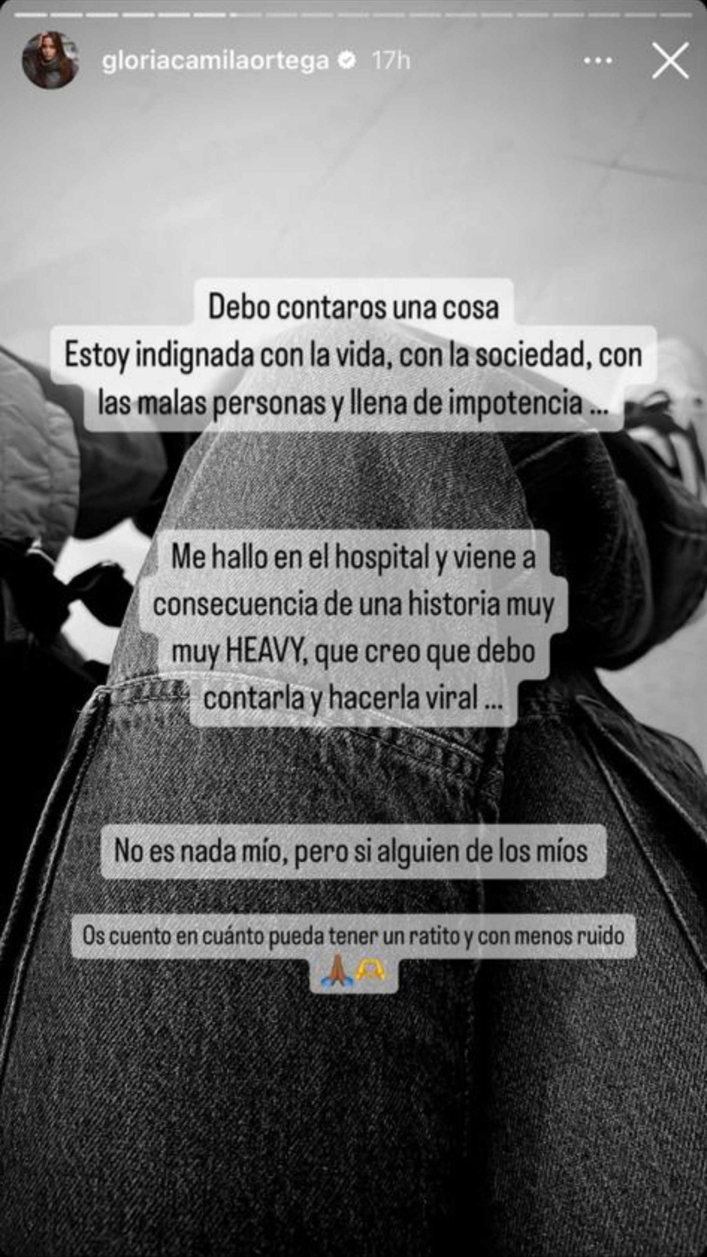 Stories de Instagram de Gloria Camila / Instagram 