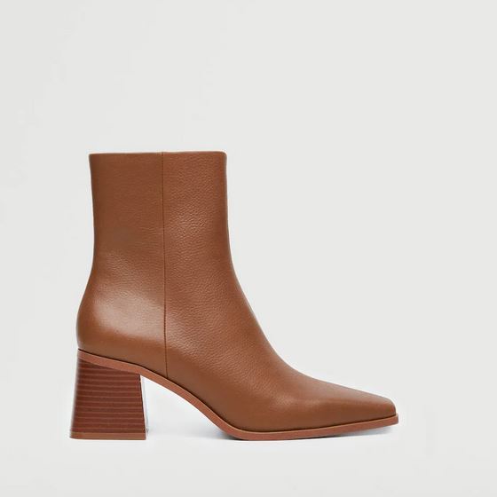 Es el momento: Mango rebaja mucho estos botines de piel
