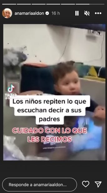 Ana Mar&iacute;a Ald&oacute;n / Instagram