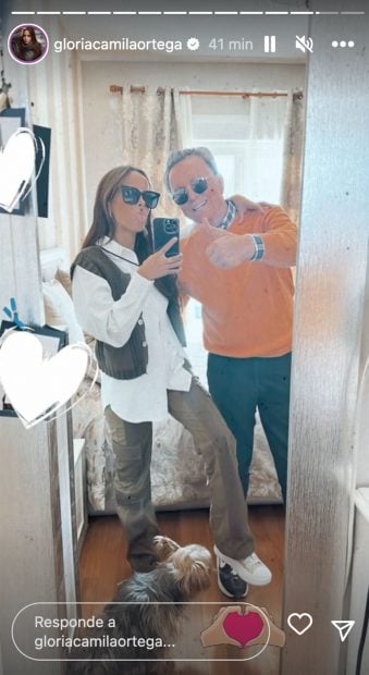 Gloria Camila y Ortega Cano posando / Instagram