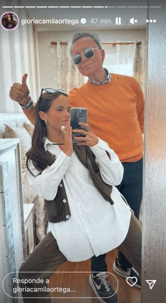 Gloria Camila y Ortega Cano posando / Instagram