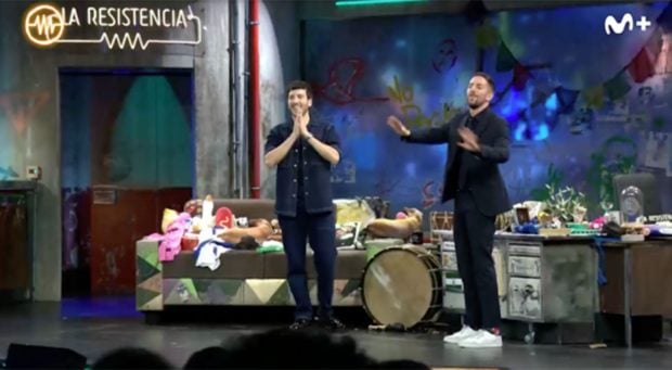 Sebasti&aacute;n Yatra junto a David Broncano / 'La Resistencia' 