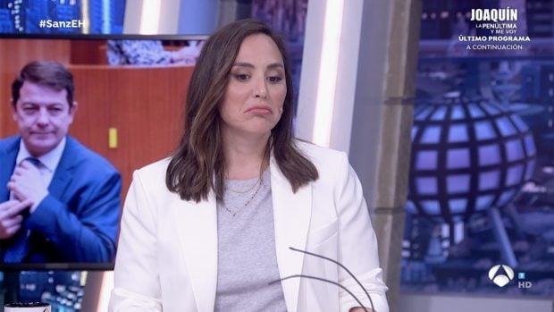 Tamara Falc&oacute; colaborando en el plat&oacute; de 'El Hormiguero'. / Antena 3