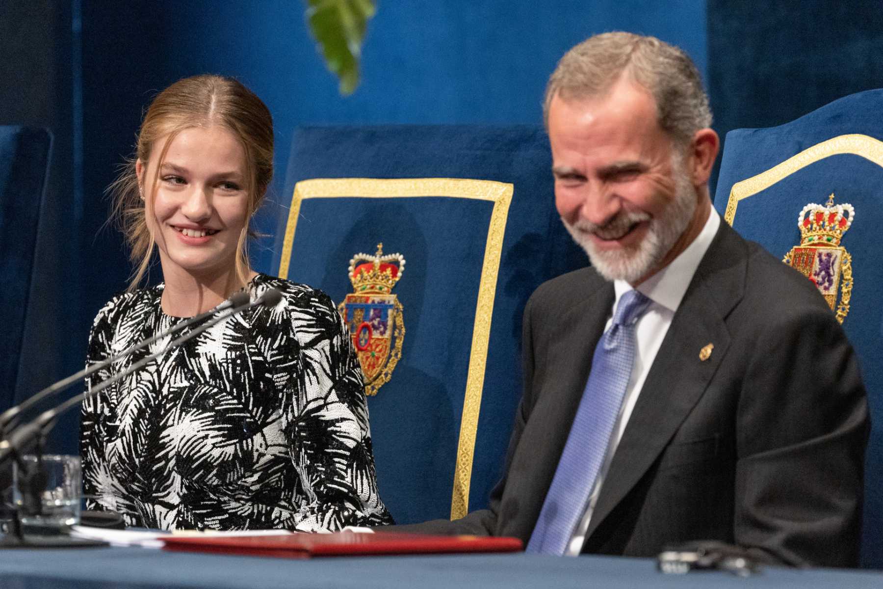 La Princesa Leonor con su padre, el Rey Felipe VI / Gtres