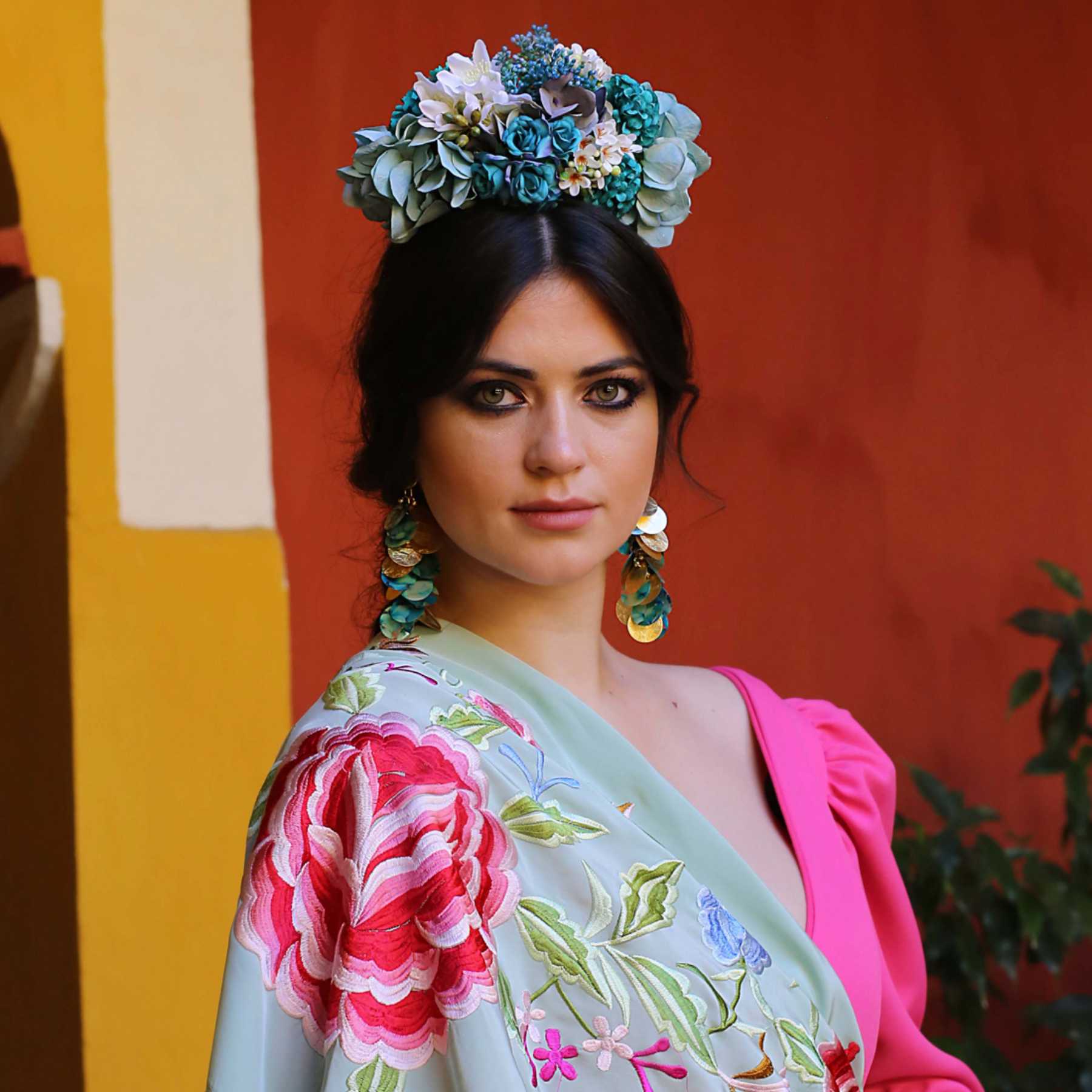 Ramillete de flamenca / Blanco Azahar
