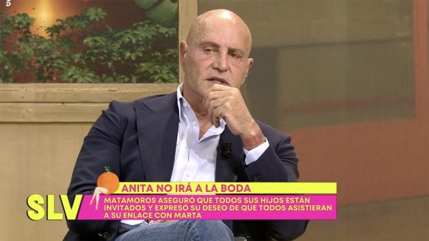 Kiko Matamoros en el plat&oacute; de 'S&aacute;lvame'. / Telecinco