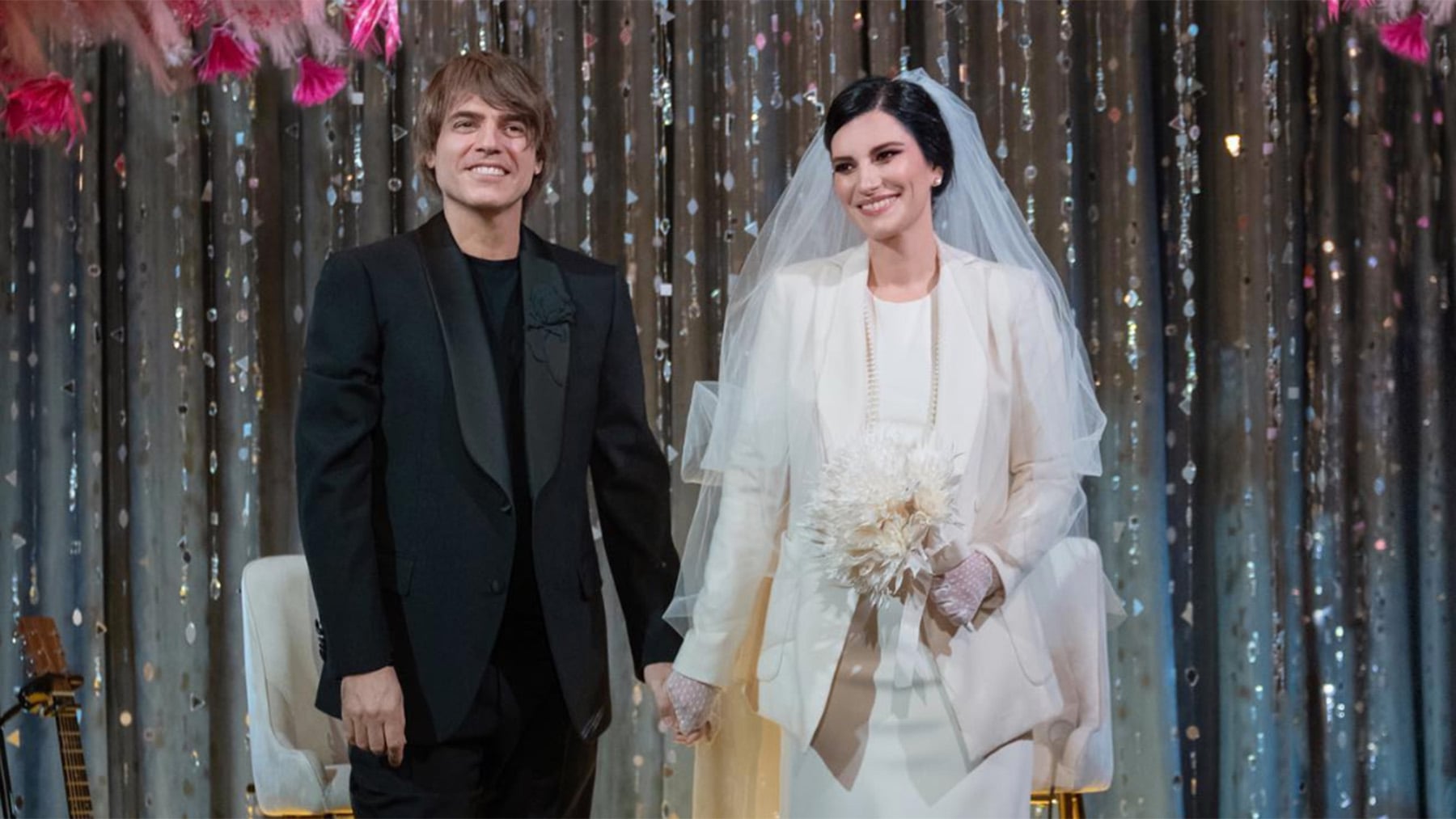 Laura Pausini y Paolo Carta en su boda. / Instagram