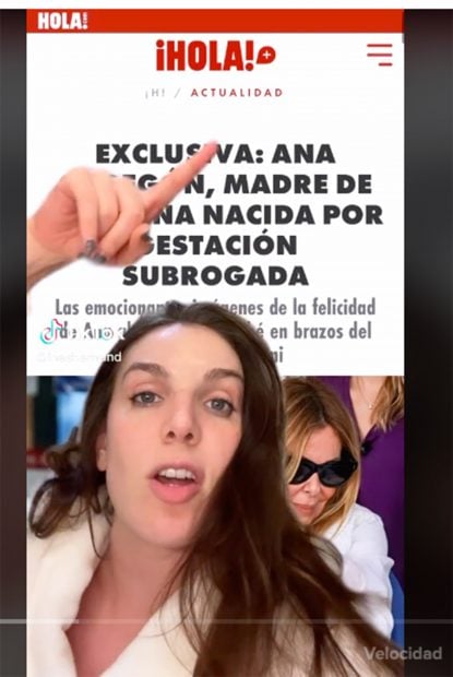 In&eacute;s Hernand opinando sobre la maternidad de Ana Obreg&oacute;n / Redes sociales