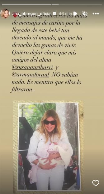 Ana Obregón saca la cara por sus amigos / Instagram