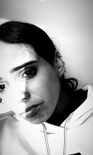Gloria Camila llorando / Instagram