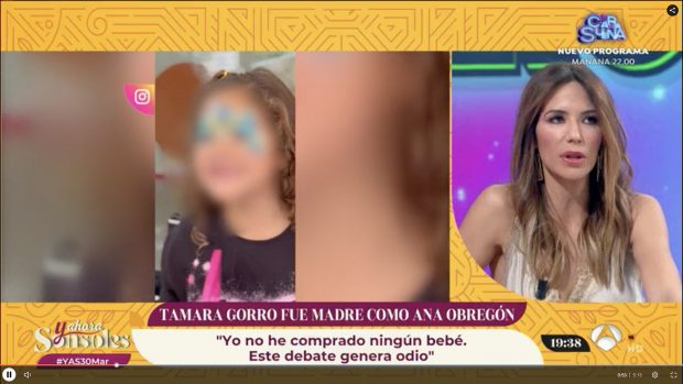 Tamara Gorro en 'Y ahora Sonsoles'. / Antena 3