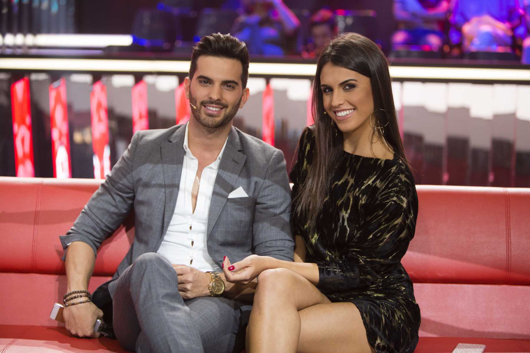 Sof&iacute;a Suescun y Suso &Aacute;lvarez en un plat&oacute; de Mediaset / Gtres