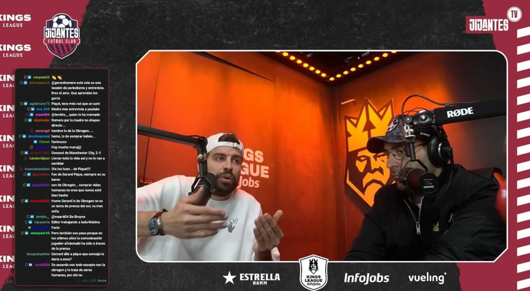 Gerard Piqu&eacute; en una entrevista en Twitch / Twitch