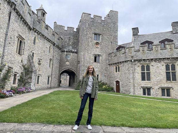 La princesa Leonor en las inmediaciones del UWC Atlantic College de Gales / Gtres