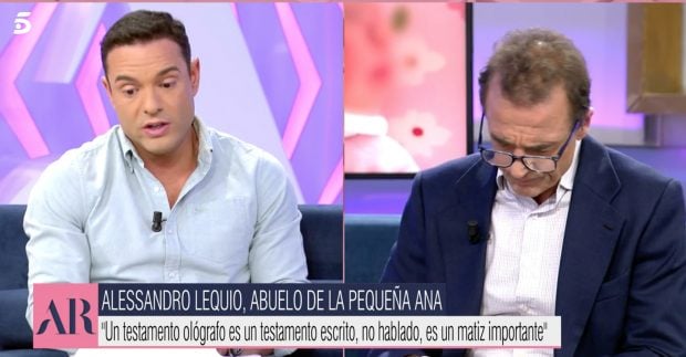 Alessandro Lequio en 'El programa de Ana Rosa' / Telecinco