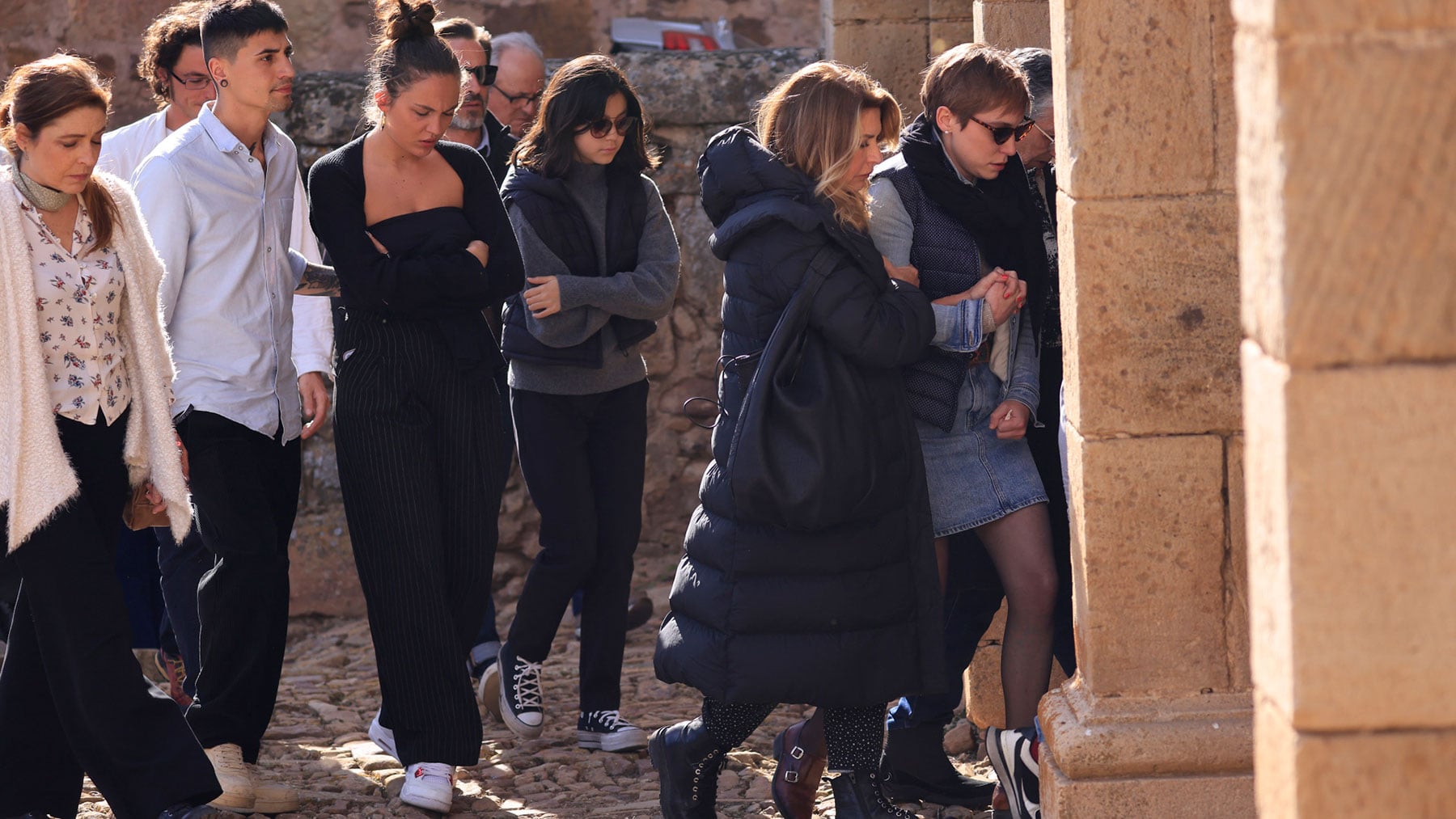 Emma Nogueira, llorando en el funeral de S&aacute;nchez Drag&oacute;