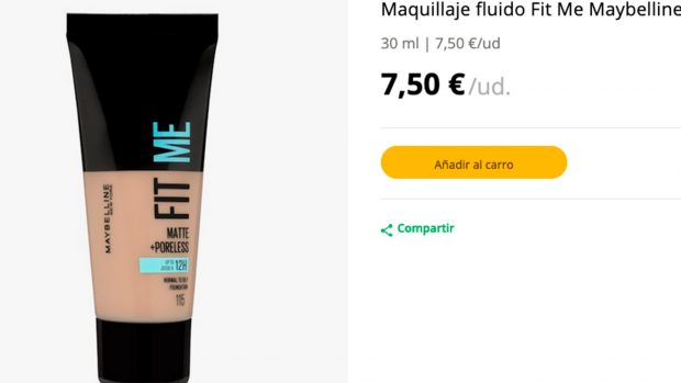 Maquillaje fluido de Mercadona de la marca Maybelline / Mercadona