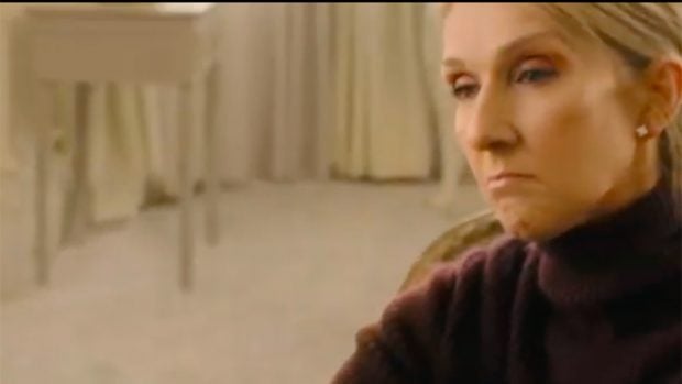 C&eacute;line Dion en un videoclip / Youtube