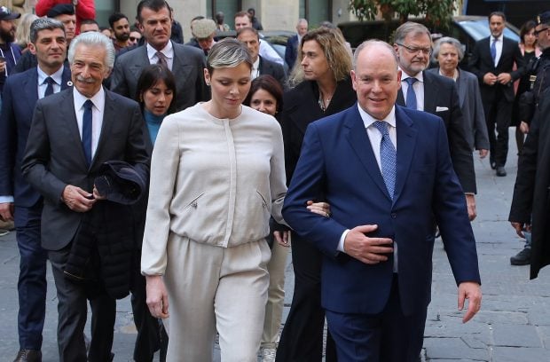 Alberto y Charlene de Mónaco reaparecen en Florencia / Gtres
