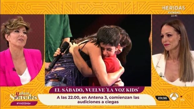Eva Gonz&aacute;lez y Sonsoles &Oacute;nega en 'Y ahora Sonsoles'. / Antena 3