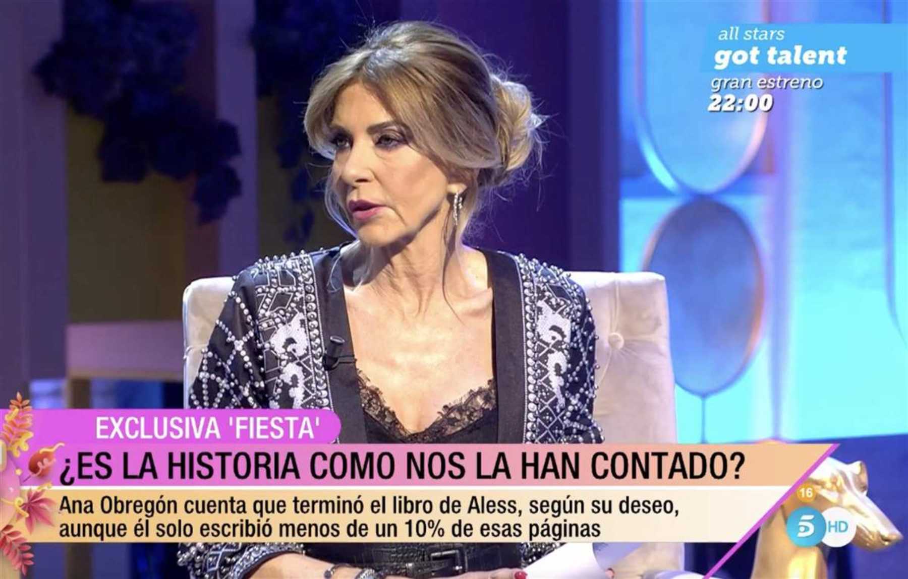 Marisa Mart&iacute;n-Bl&aacute;zquez en el plat&oacute; de 'Fiesta' / Telecinco