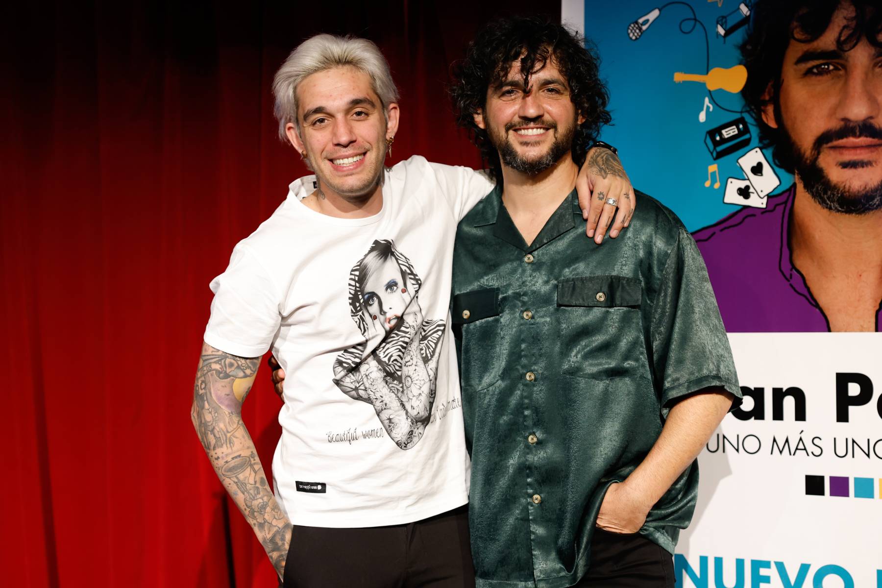 Fran Perea y Victor Elias durante la presentaci&oacute;n del &aacute;lbum 'Uno m&aacute;s uno son 20'/ Gtres
