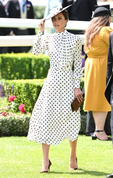 Catalina Middleton con un vestido de lunares. / Gtres