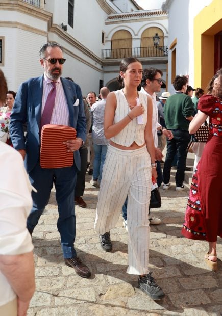 Victoria Federica y Jaime de Marichalar en la plaza de toros de Sevilla. / Gtres