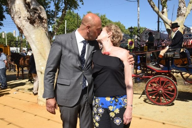 Ana Rosa Quintana y Juan Mu&ntilde;oz en la Feria de Abril / Gtres