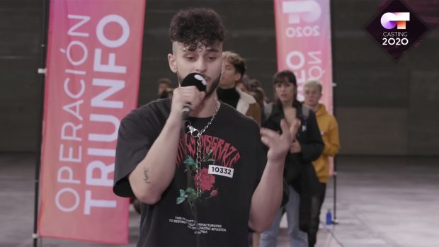 Jay Robles en el casting de 'Operaci&oacute;n Triunfo 2020'. / YouTube