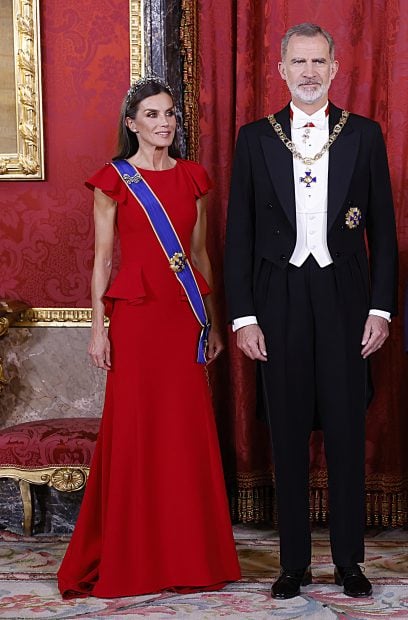 Los Reyes de España en una cena de gala. / Gtres