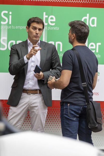 Albert Rivera y To&ntilde;o Sanch&iacute;s en Madrid / Gtres