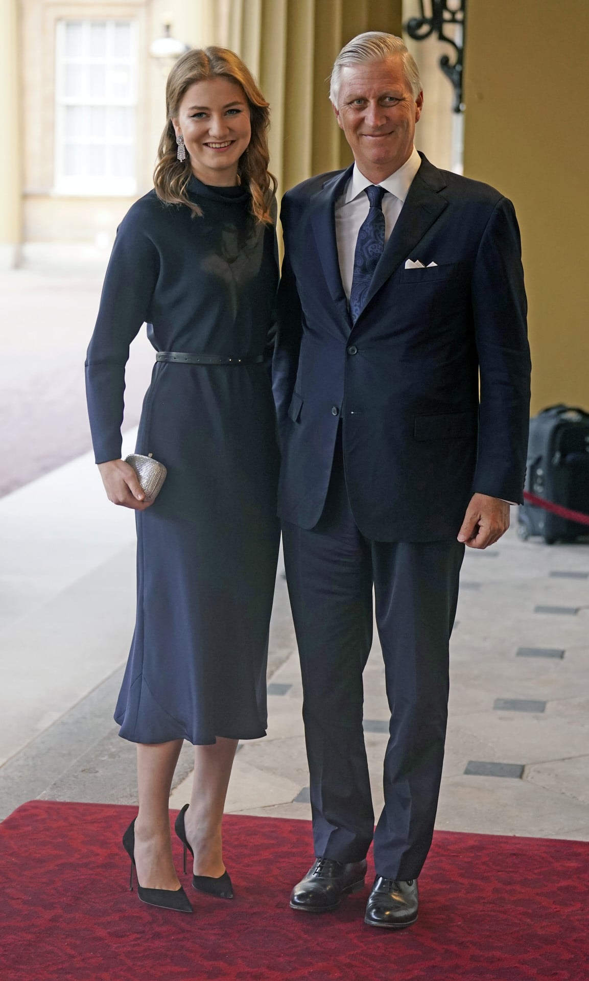 Felipe de B&eacute;lgica y su hija Elisabeth en la recepci&oacute;n ofrecida por Carlos III / Gtres