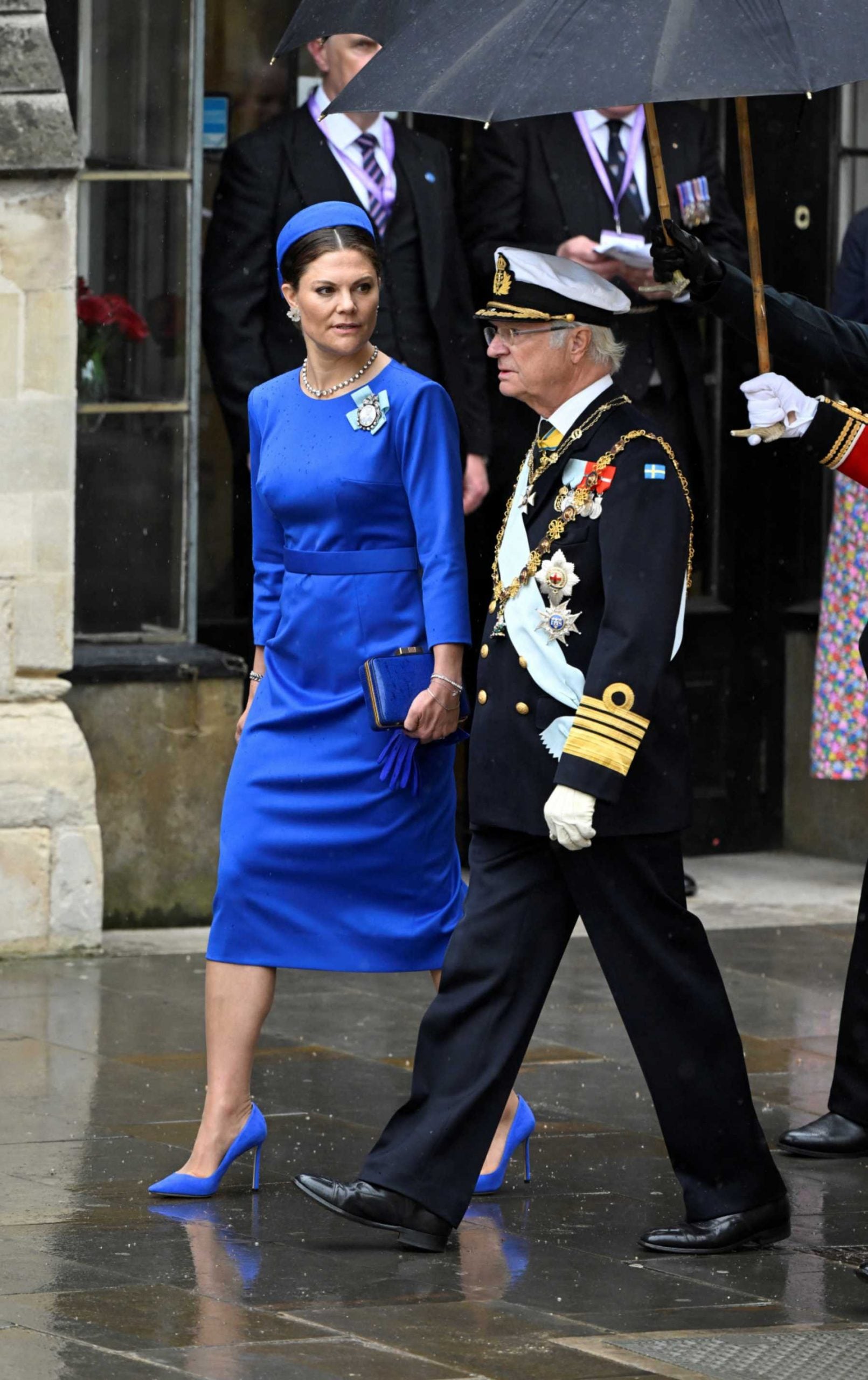 La Princesa Victoria de Suecia y el Rey Carlos Gustavo en la coronaci&oacute;n de Carlos III / Gtres
