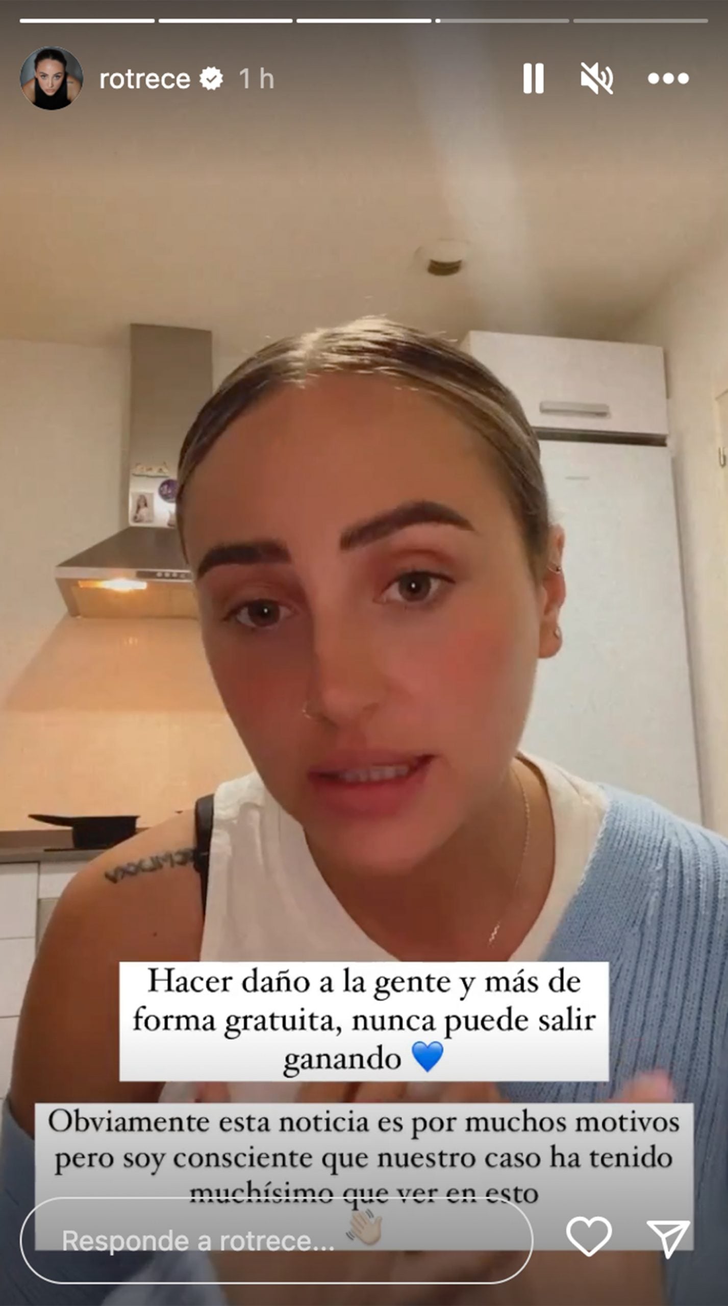 Storie de Roc&iacute;o Flores. / Instagram
