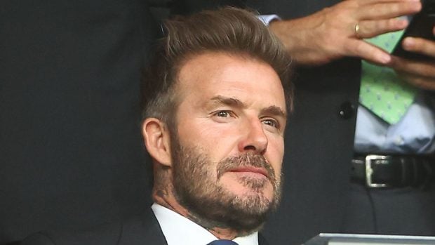 David Beckham en el estadio Santiago Bernab&eacute;u. / Gtres