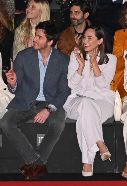 Tamara Falc&oacute; e &Iacute;&ntilde;igo Onieva en una MBFWM / Gtres