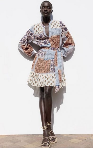 Vestido patchwork