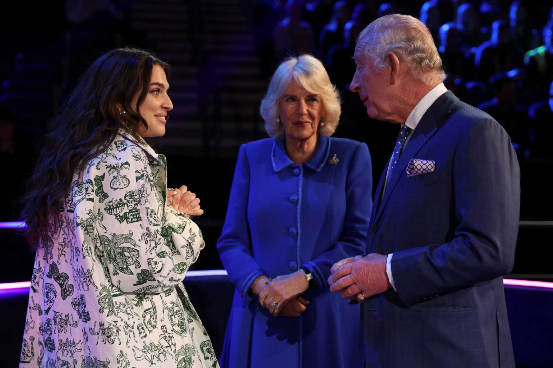 El Rey Carlos y la Reina consorte, Camila, en la inauguración del escenario de Eurovisión 2023 / Gtres
