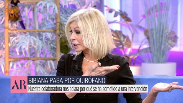Bibiana Fern&aacute;ndez hablando sobre su operaci&oacute;n en 'El Programa de Ana Rosa'. / Telecinco