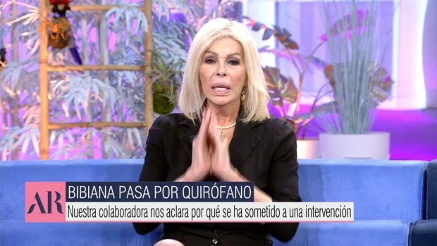 Bibiana Fern&aacute;ndez hablando sobre su operaci&oacute;n en 'El Programa de Ana Rosa'. / Telecinco