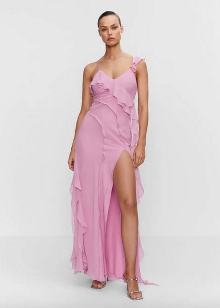Vestido morado de Mango / Mango 