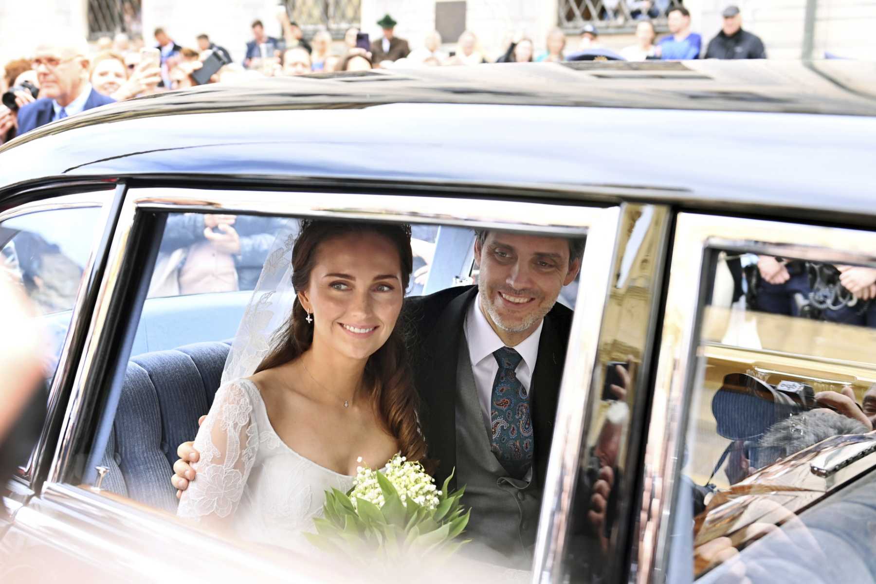 Sophie Evekink y Luis de Baviera en el d&iacute;a de su matrimonio / Gtres
