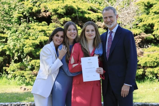 La Familia Real en la graduaci&oacute;n de la Princesa Leonor. / Gtres
