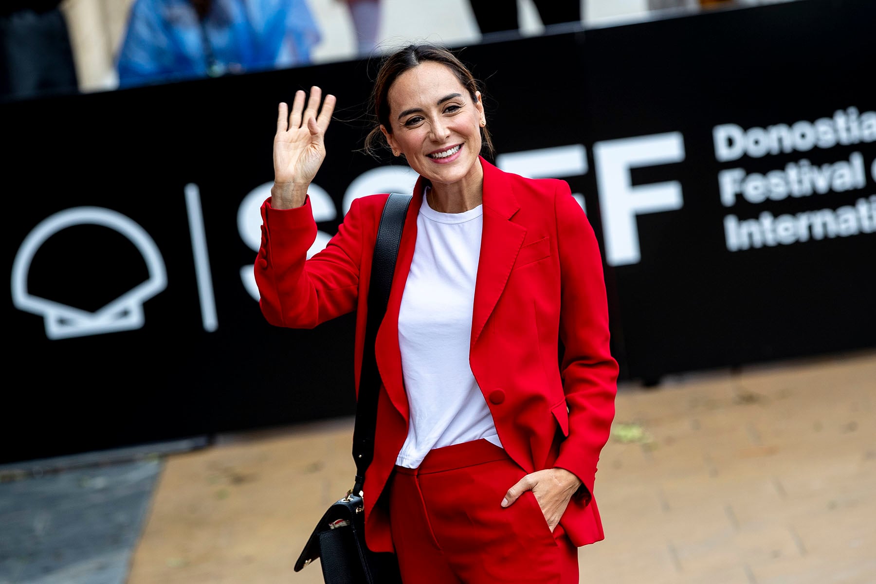 Tamara Falcó en el Festival de Cine de San Sebastián. / Gtres